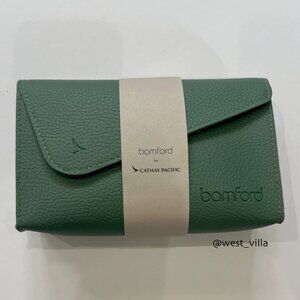 Bamford x Cathay Pacific Amenity Travel Kit Soft Case Green Blue w/ Toiletries